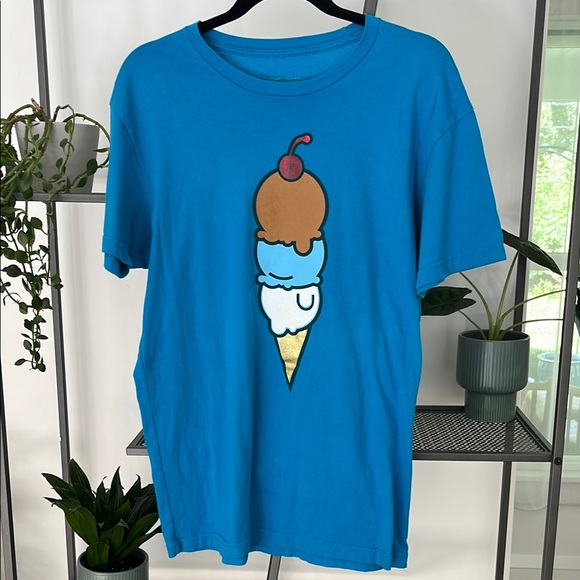 Blue Ice Cream Graphic Tee - Picture 1 of 7